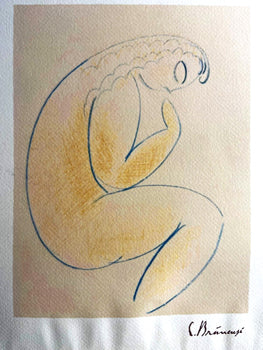 Constantin Brancusi Lithograph 1968 Published Signed Op - Paul Klee