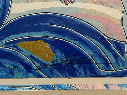 Yamin Young - Cherry Blossom Time Ii Original Serigraph Print Limited To 275