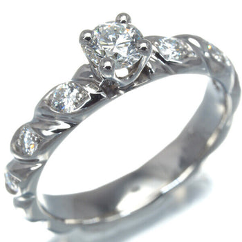Chaumet Ring Torsade De Chaumet Solitaire Diamond 0.26Ct Eu47 950 Platinum