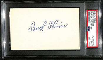 Davey O'Brien Autographed Index Card - 1938 Heisman Winner - Tcu Psa/Dna 188504