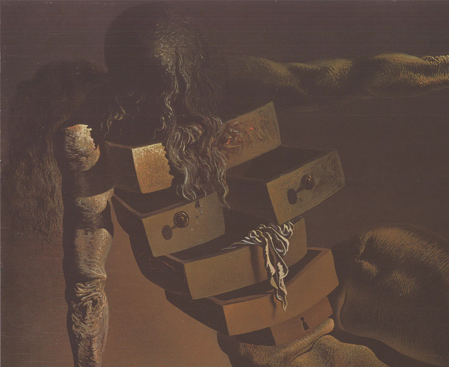 Salvador Dali The Anthropomorphic Cabinet " Offset Lithograph