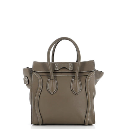 Celine Luggage Bag Grainy Leather Micro