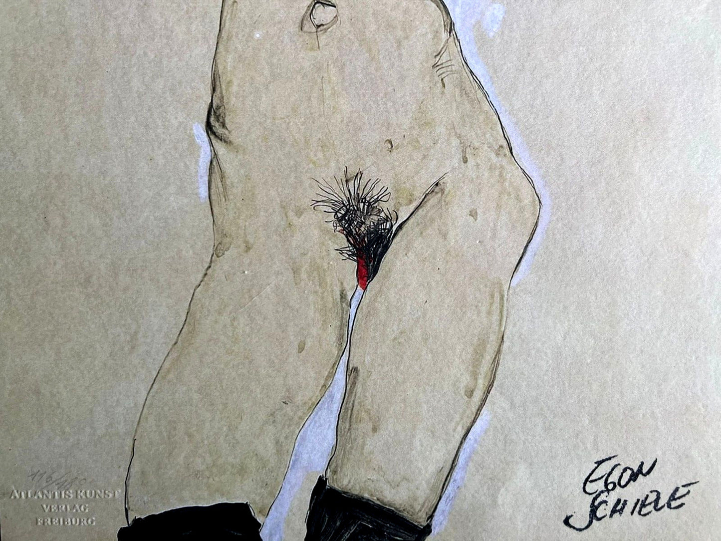 Egon Schiele (Lithograph Coa Signed Numbered In Pencil Limited)