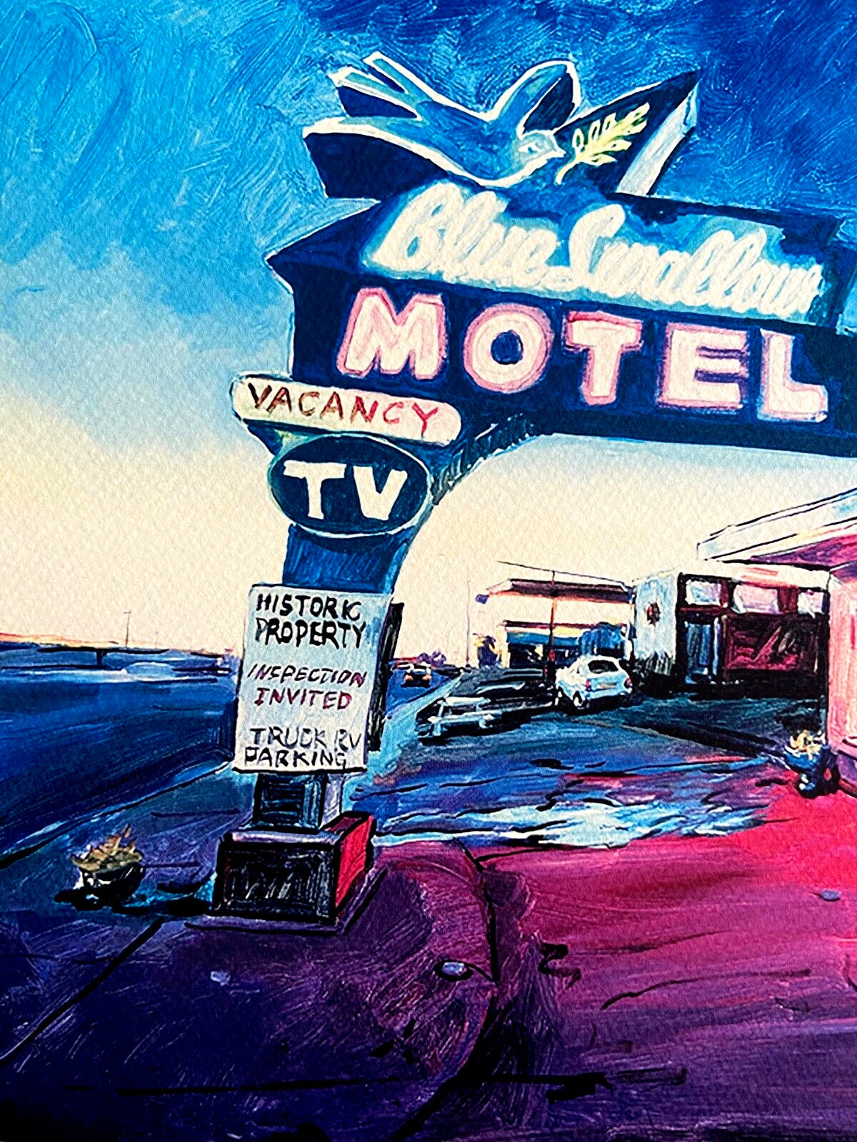Bob Dylan, "Blue Swallow Motel: Route 66" Coa Numbered Signed Op