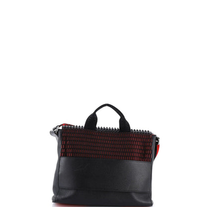 Christian Louboutin Loubiclic Messenger Bag Spiked Leather Small