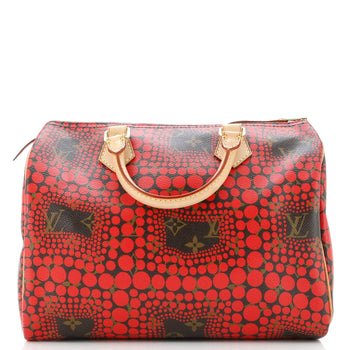 Louis Vuitton Speedy Handbag Limited Edition Kusama Town Monogram Canvas 30