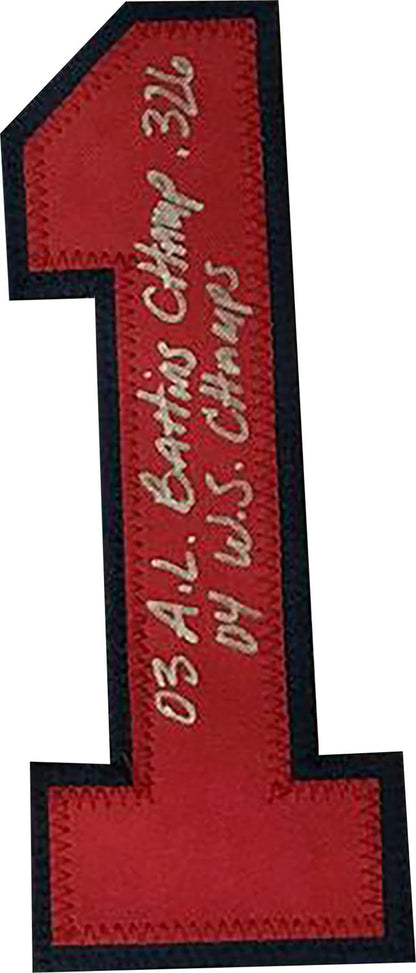 Bill Mueller "03 Al Batting Champ .326 04 Ws Champs" Autographed Boston Red Sox