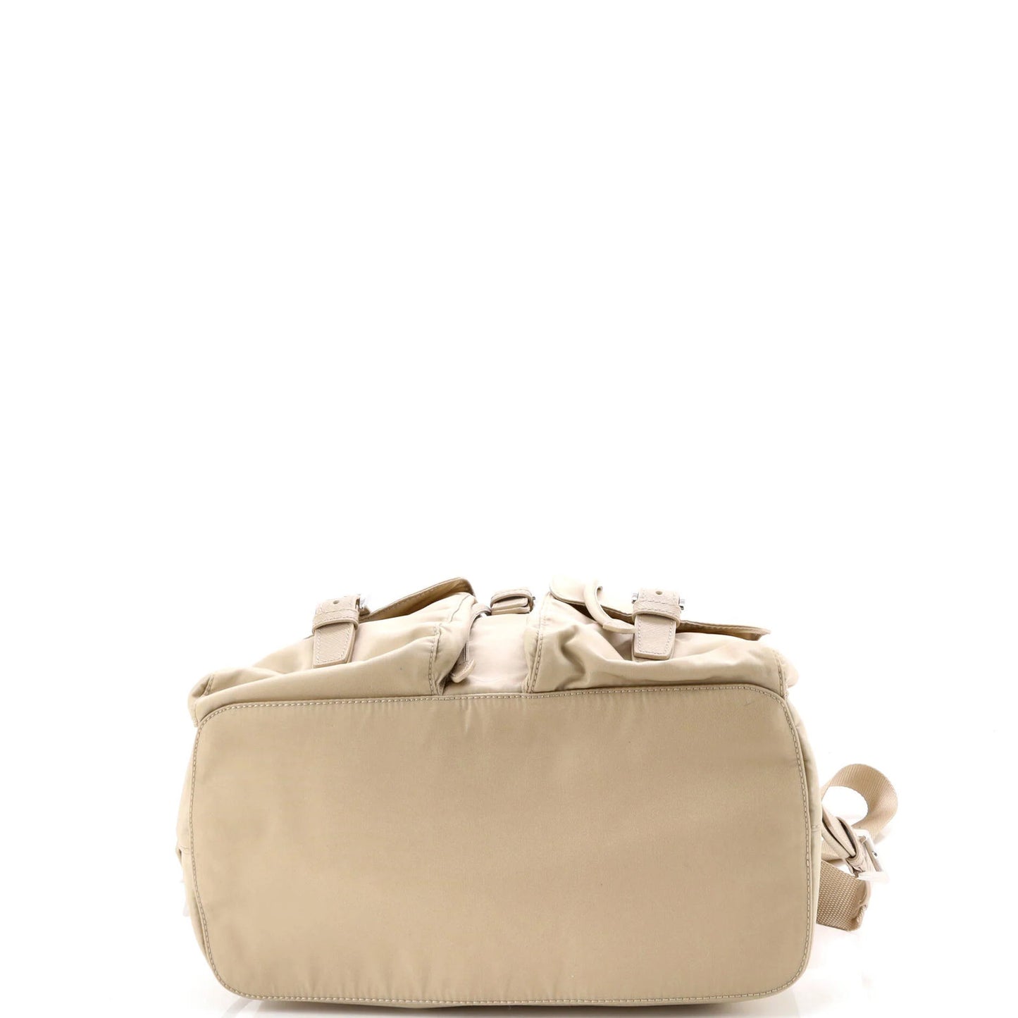 Prada Double Front Pocket Backpack Re-Nylon With Leather Medium