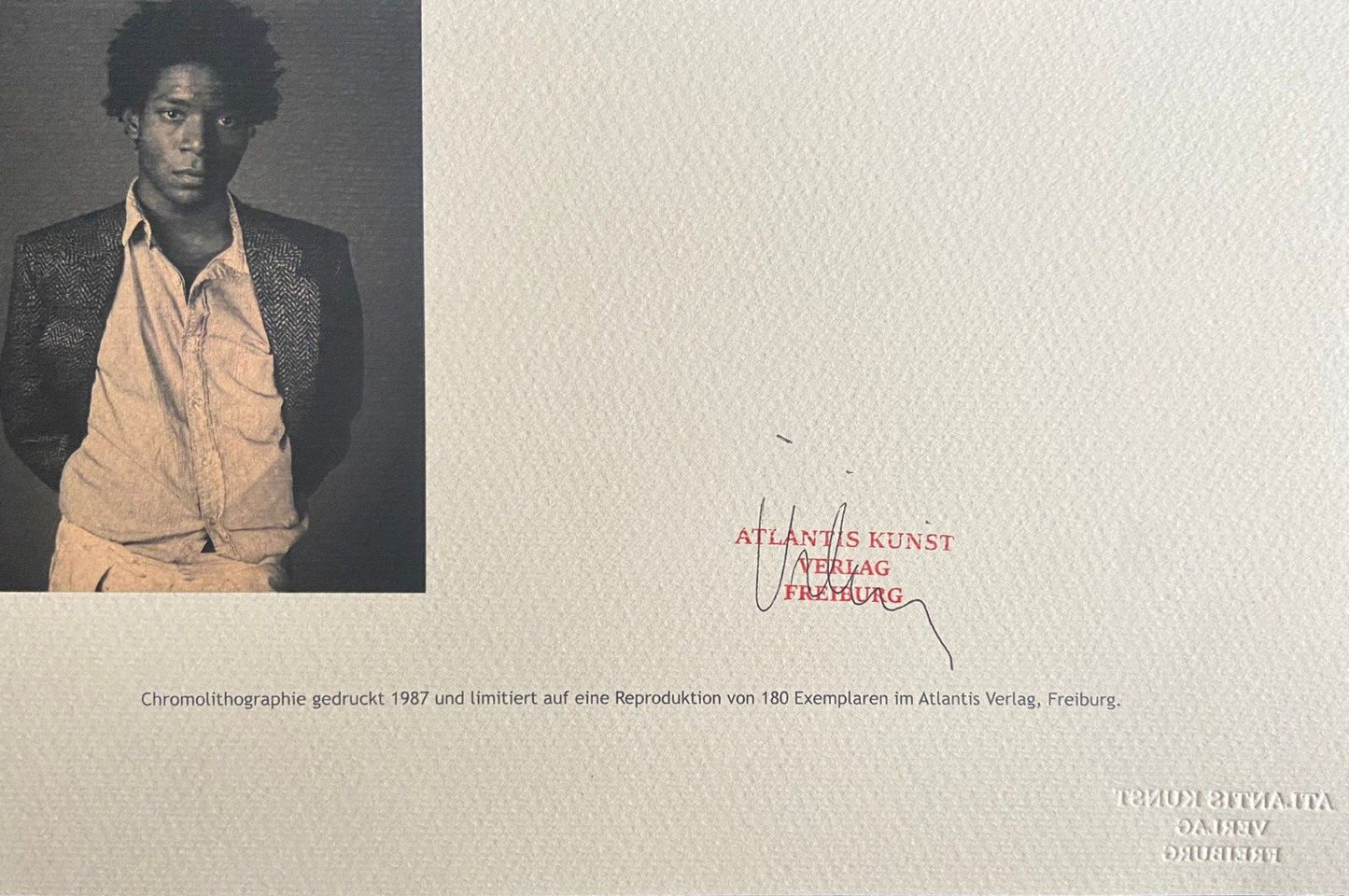 Jean-Michel Basquiat Lithograph C.O.A. Signed Numbered In Pencil