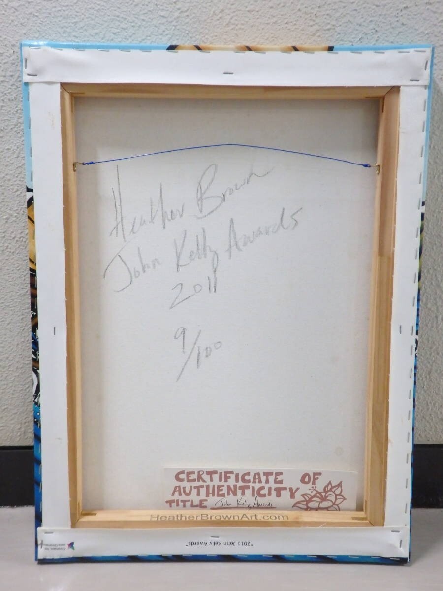 Brown John Kelly Awards 9/ 100 2011 Heather Print Canvas Painting