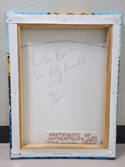 Brown John Kelly Awards 9/ 100 2011 Heather Print Canvas Painting