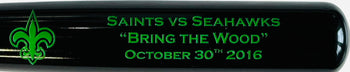 New Orleans Saints Vs Seattle Seahawks Bring The Wood Bat Oct 30 2016 Team Issue