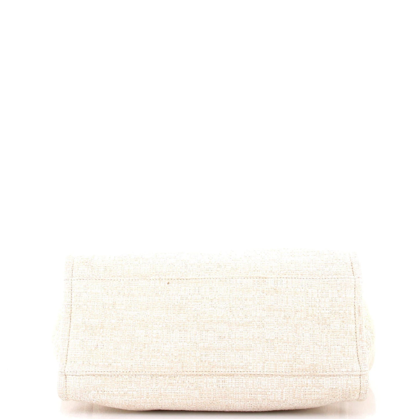 Chanel Deauville Tote Raffia With Glitter Detail Medium