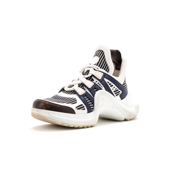 Louis Vuitton Women'S Lv Archlight Sneakers Canvas With Leather And Monogram