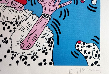 Keith Haring 'Cruella' Signed Coa Lithograph Hand