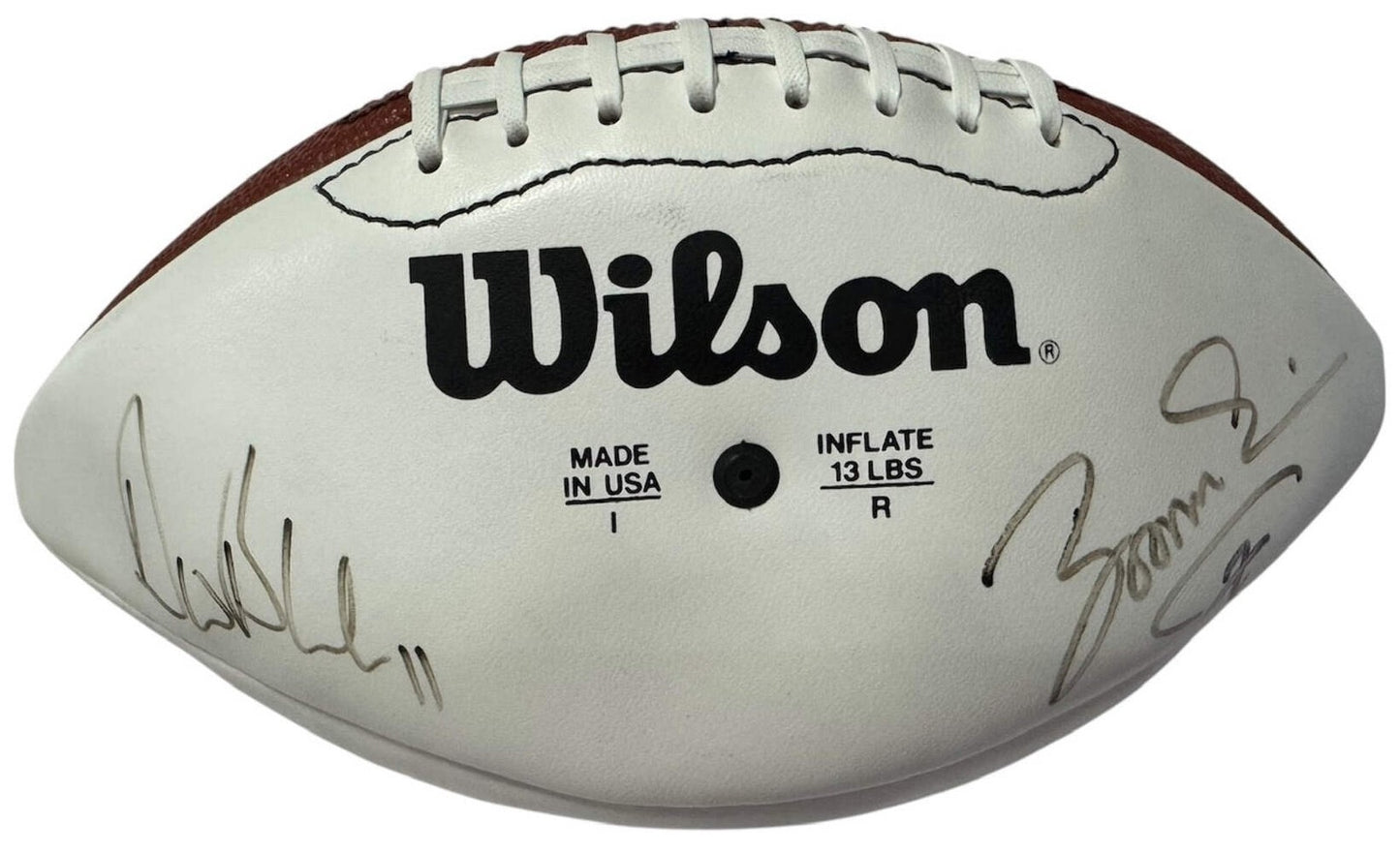 Qb Club Autographed Wilson White Panel Football