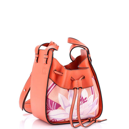 Loewe Hammock Bag Leather And Printed Canvas Mini