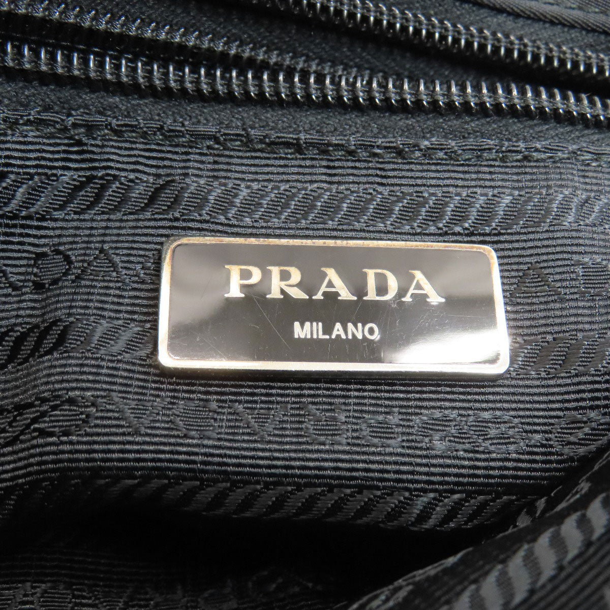 Nylon PRADA Logo Hardware Shoulder Bag