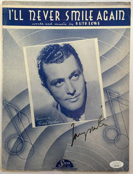 Tony Martin I'Ll Never Smile Again Autographed