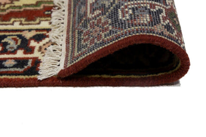 Geometric Heriz Serapi Oriental Rug Farmho Foyer