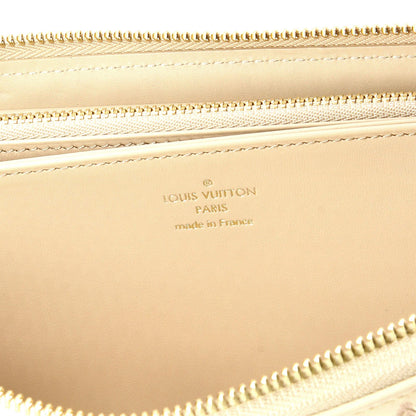 Leather Louis Vuitton Zippy Wallet Monogram Broderie Anglaise Embroidered