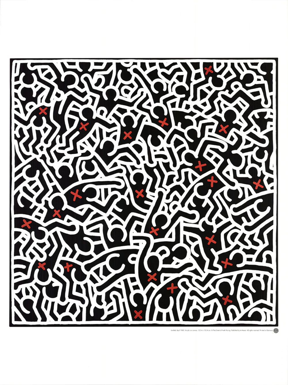 Keith Haring Untitled (April ) " Poster Pop Art