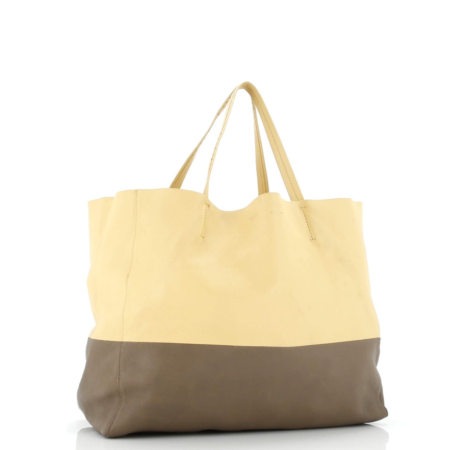 Celine Horizontal Bi-Cabas Tote Leather Large