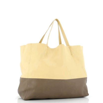 Celine Horizontal Bi-Cabas Tote Leather Large