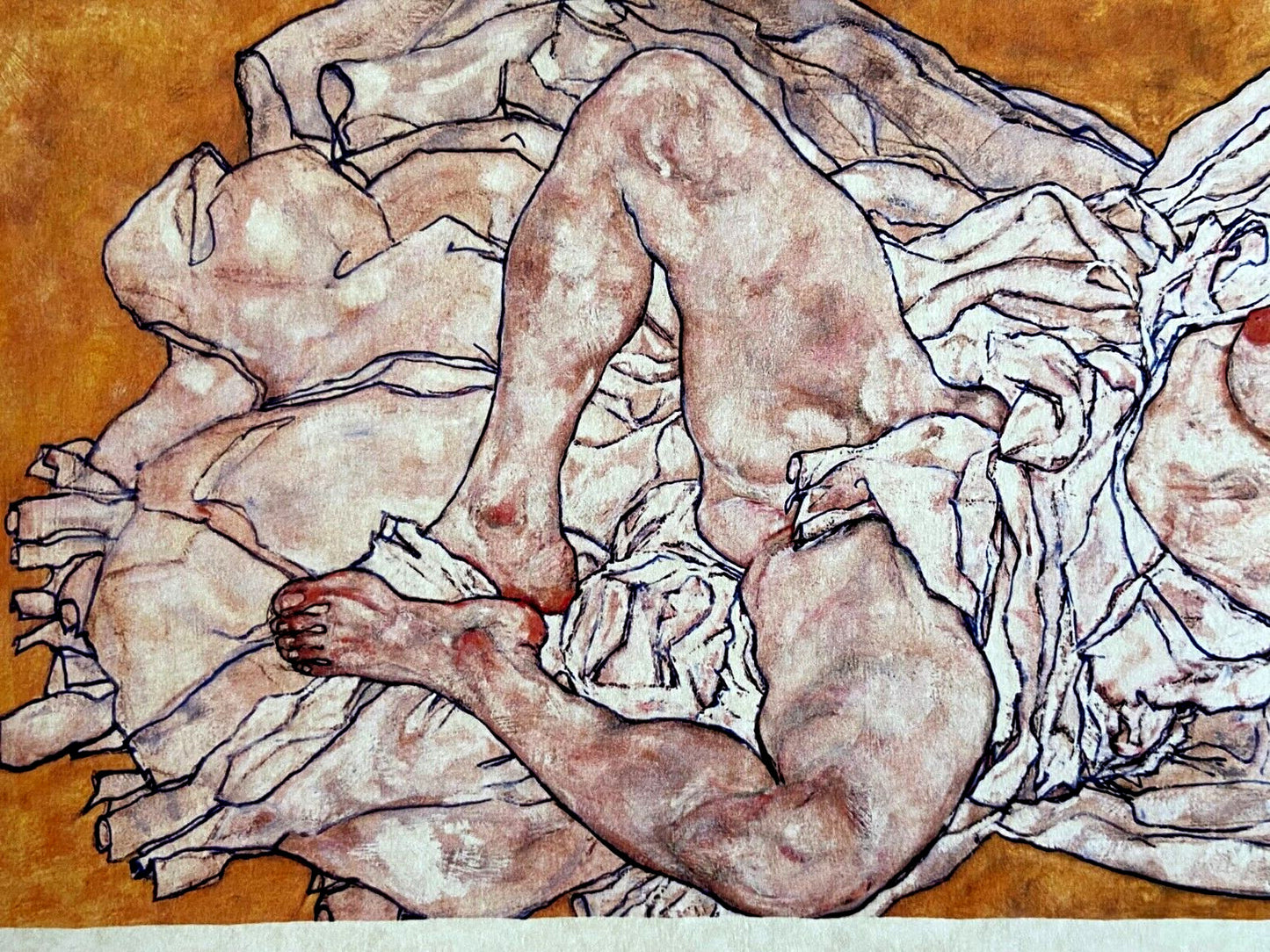 Egon Schiele Lithograph Coa Signed Op Certified Limited Numbered In Pencil