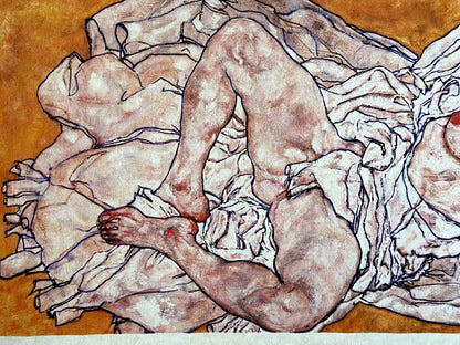 Egon Schiele Lithograph Coa Signed Op Certified Limited Numbered In Pencil