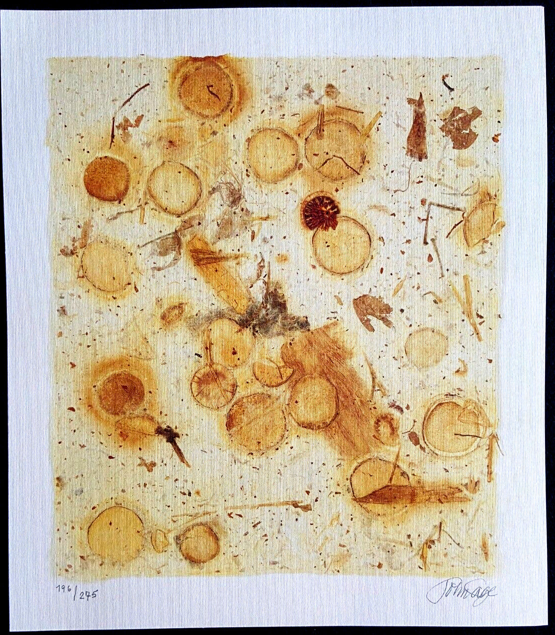 John Cage Lithograph Coa Signature And Stamp (Yoko Ono Bob Dylan)