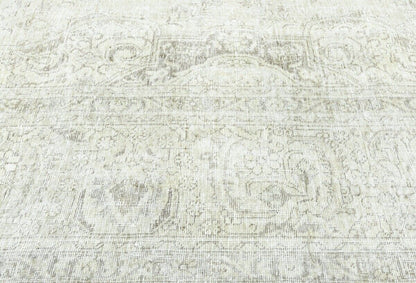 Distressed Vintage Oriental Rug Floral Dining