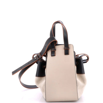 Loewe Hammock Bag Leather And Canvas Small