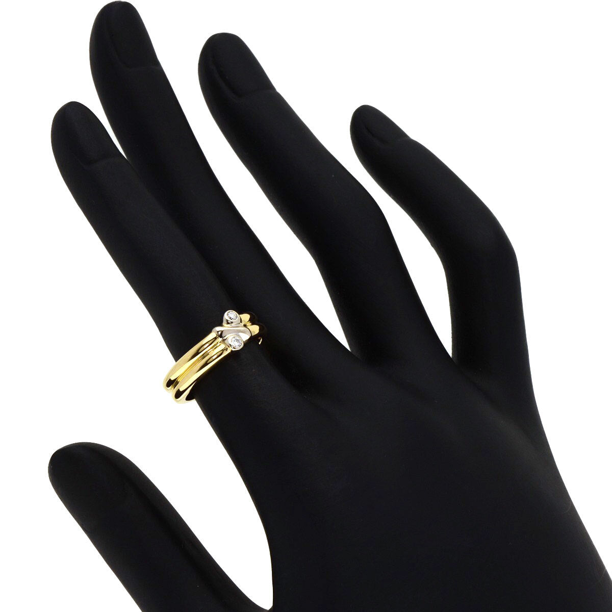 Tiffany&Co.   Ring Signature 2P Diamond K18