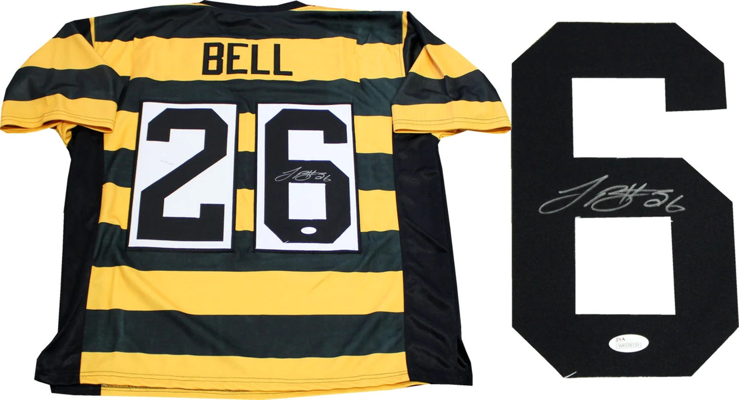 Leveon Bell Autographed Pittsburgh Steelers Throwback Jersey (Jsa)