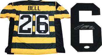 Leveon Bell Autographed Pittsburgh Steelers Throwback Jersey (Jsa)