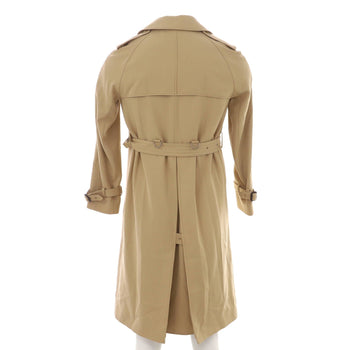 Gucci Men'S Double Breasted Trench Coat Polyester And Wool