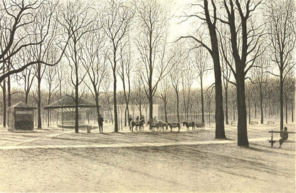 Harold Altman Luxembourg Garden " Lithograph Contemporary