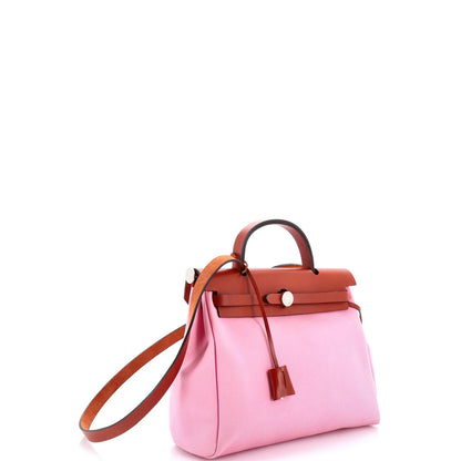 Hermes Herbag Zip Leather And Toile 31