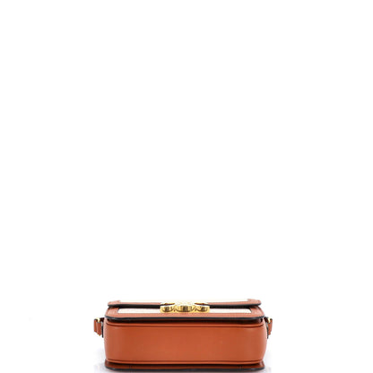 Celine Triomphe Shoulder Bag Canvas With Leather Teen