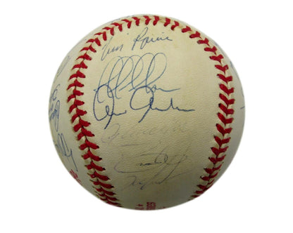 2000 Yankees Team-Signed By 22 1998 Ws Baseball Psa Jeter Raines Torre Hof 96420