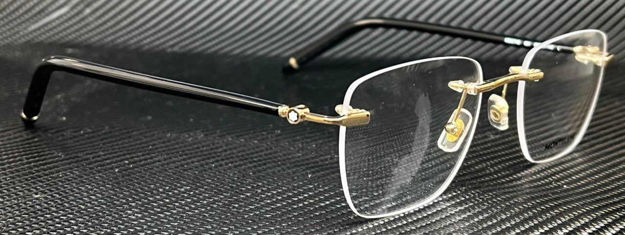 MONT BLANC MB0274O 001 Black Men's Large 53 mm Eyeglasses