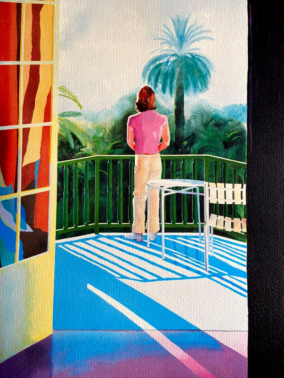 David Hockney Lithograph Coa Signed 180 Limited Numbered Edition