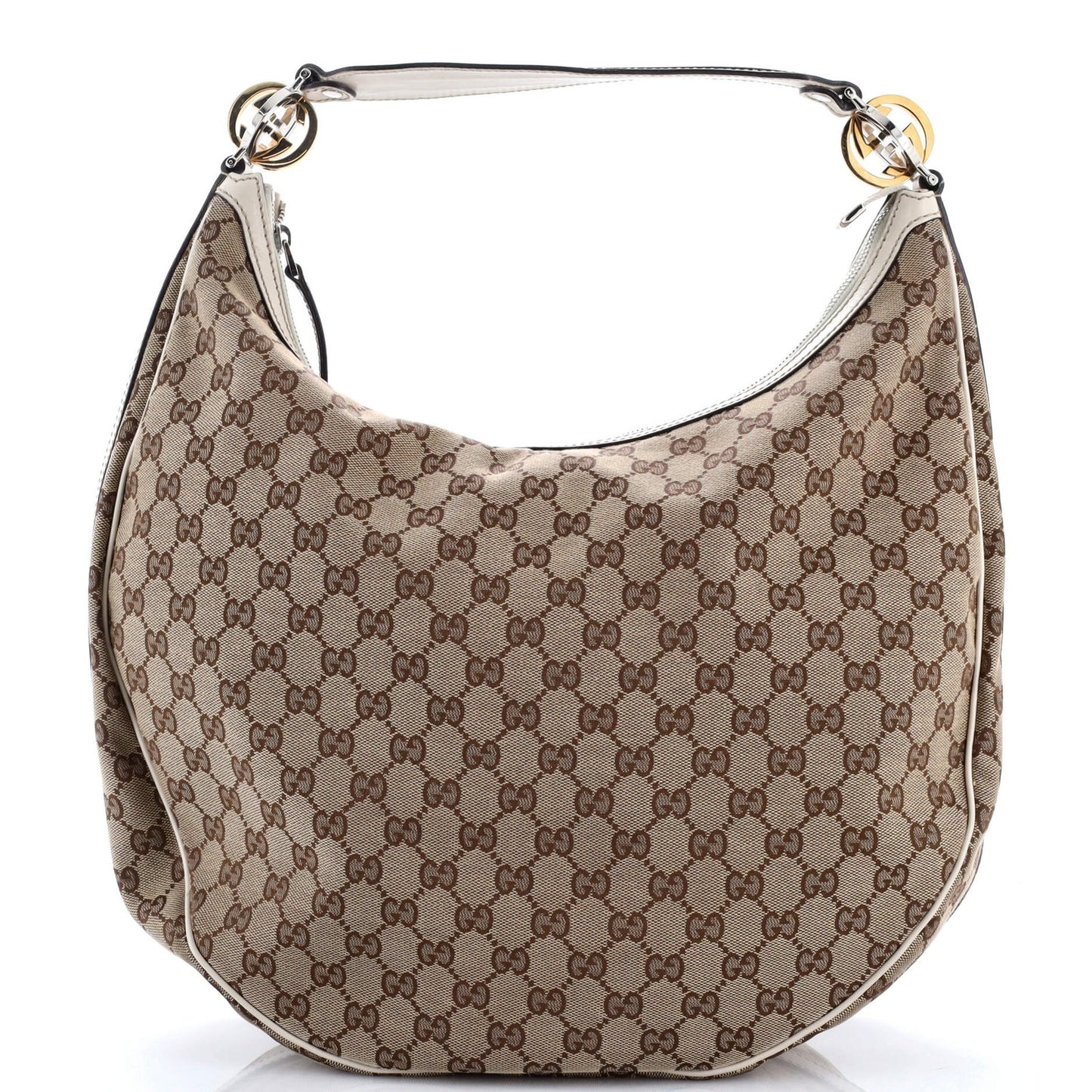 Gucci Twins Hobo Gg Canvas Medium