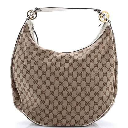 Gucci Twins Hobo Gg Canvas Medium