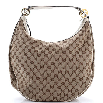 Gucci Twins Hobo Gg Canvas Medium