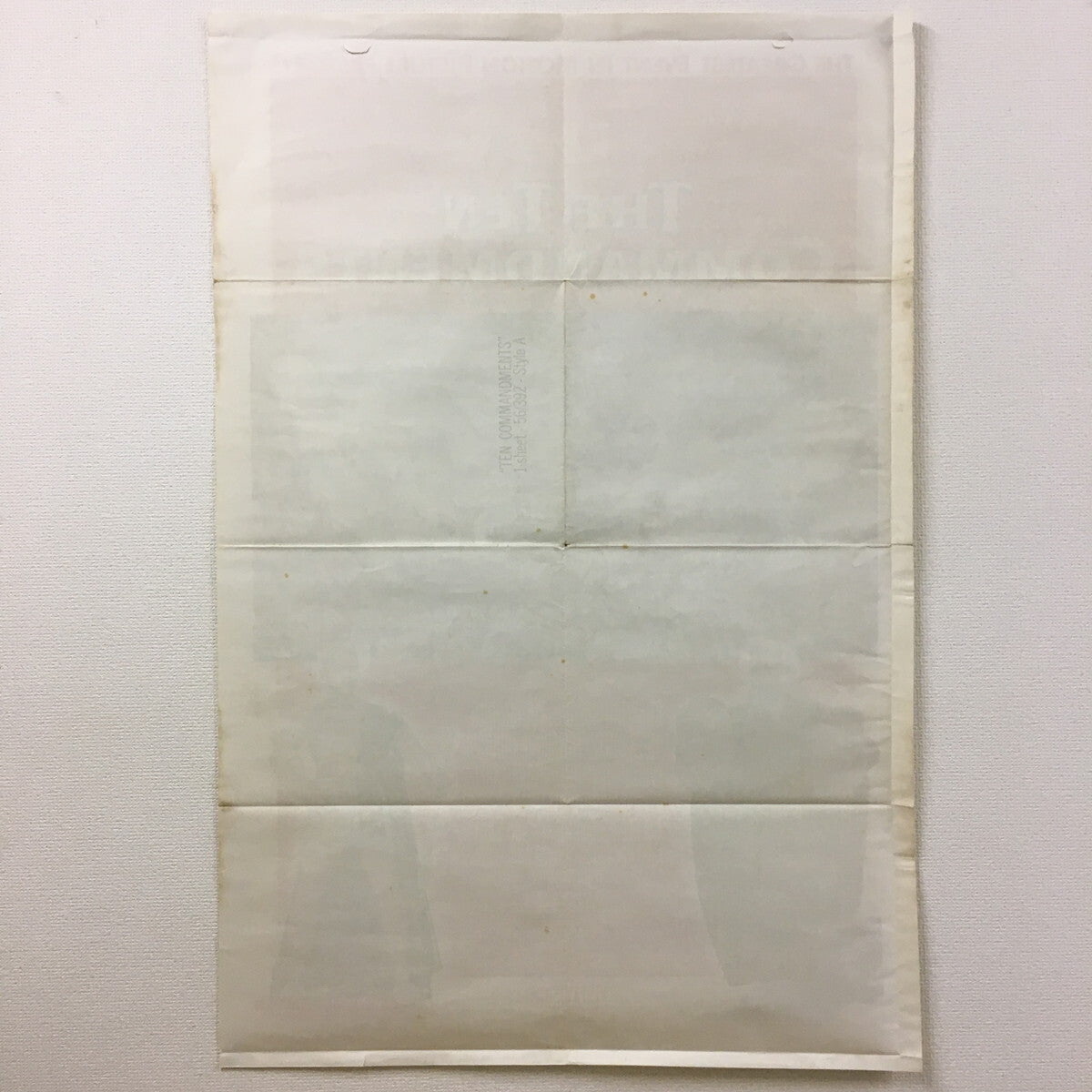 The Ten Commandments 1956 Original U.S 1Sh Movie Poster Heston Brynner