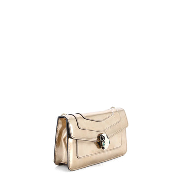 Bvlgari Serpenti Forever Shoulder Bag Metallic Leather Small