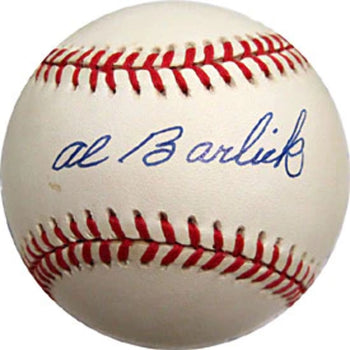 Al Barlick Autographed/Signed Baseball- Jsa