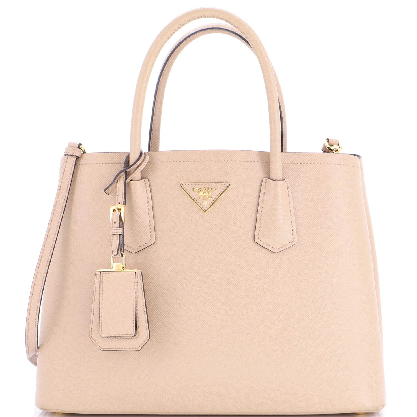 Prada Cuir Double Tote Saffiano Leather Medium